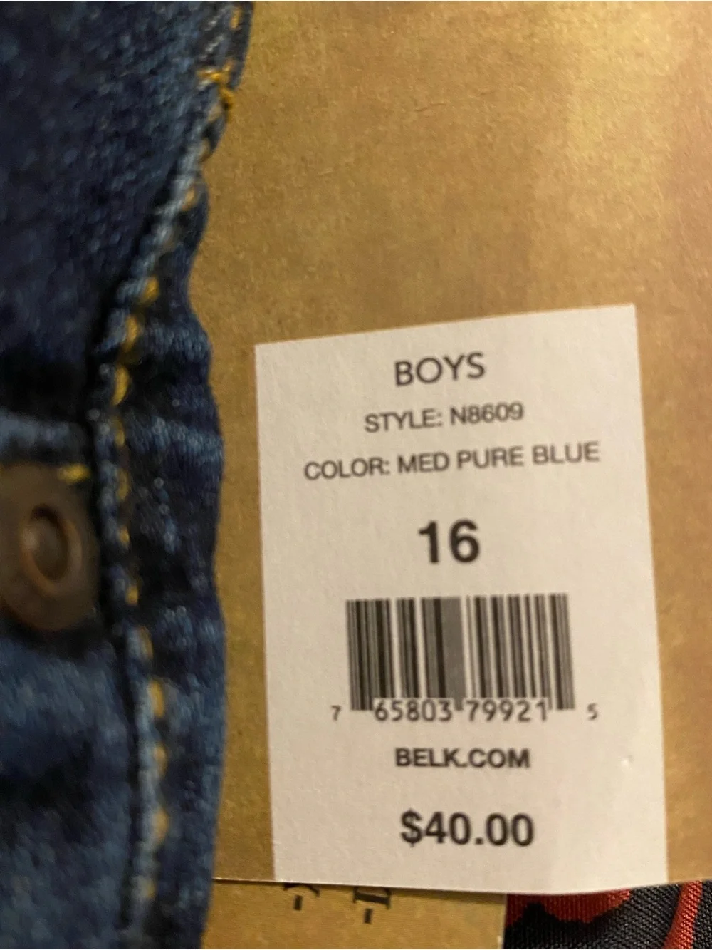 True Craft Kids Dark Blue Straight Jeans